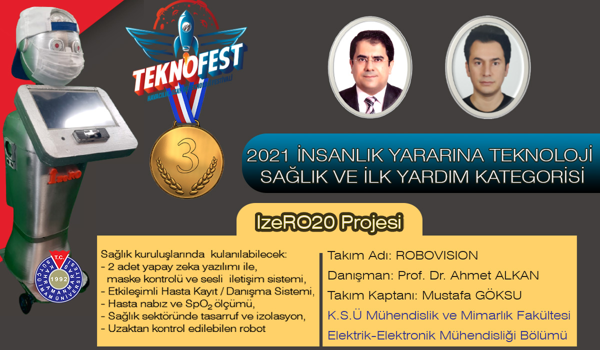 Üniversitemizi Temsilen TEKNOFEST 2021’e Katılan ‘RoboVision’ Takımı 3. Oldu